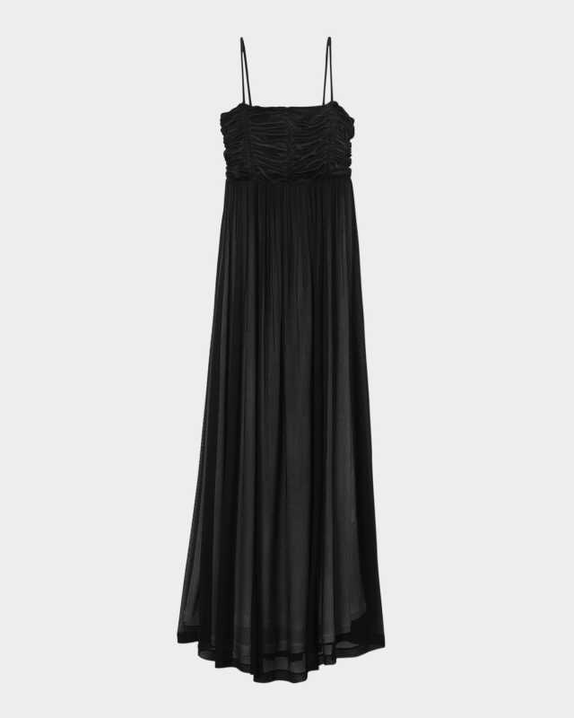 Ruched Strapless Evening Dress